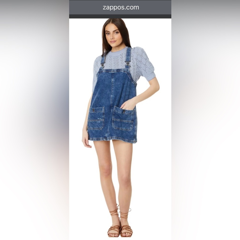 NEW Free People Jumper Dress - Denim Size M